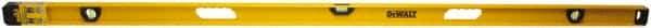 DeWALT - Magnetic 78" Long 3 Vial I-Beam Level - Aluminum, Yellow - A1 Tooling