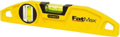 Stanley - 2 Vial, 9" Aluminum Die Cast Torpedo Level - Magnetic, Yellow - A1 Tooling