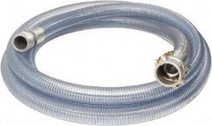 Alliance Hose & Rubber - 1" Inside x 1.24" Outside Diam, Food & Beverage Hose - 5" Bend Radius, Clear, 20' Long, 106 Max psi, 29 Vacuum Rating - A1 Tooling