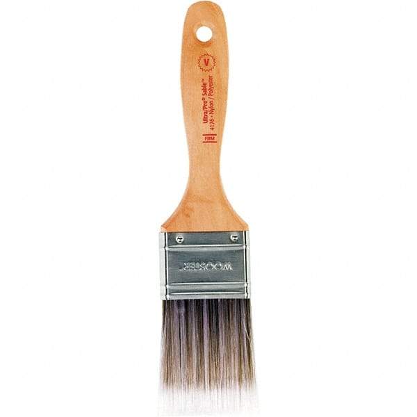 Wooster Brush - 2" Flat Nylon/Polyester Varnish Brush - 2-11/16" Bristle Length, 6-1/2" Maple Beavertail Handle - A1 Tooling