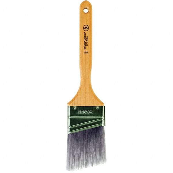 Wooster Brush - 2-1/2" Angled Synthetic Sash Brush - 2-15/16" Bristle Length, 7.77" Maple Fluted Handle - A1 Tooling