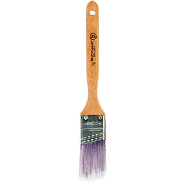 Wooster Brush - 1-1/2" Angled Synthetic Sash Brush - 2-7/16" Bristle Length, 7.77" Maple Fluted Handle - A1 Tooling