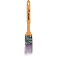 Wooster Brush - 1-1/2" Angled Synthetic Sash Brush - 2-7/16" Bristle Length, 7.77" Maple Fluted Handle - A1 Tooling