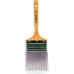 Wooster Brush - 3" Flat Synthetic Varnish Brush - 3-3/16" Bristle Length, 6-1/4" Maple Dowel Handle - A1 Tooling