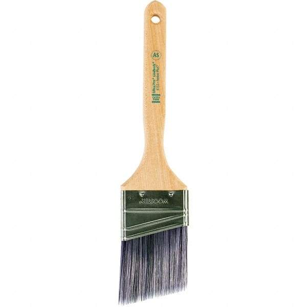 Wooster Brush - 2-1/2" Angled Synthetic Sash Brush - 2-15/16" Bristle Length, 7.88" Maple Fluted Handle - A1 Tooling