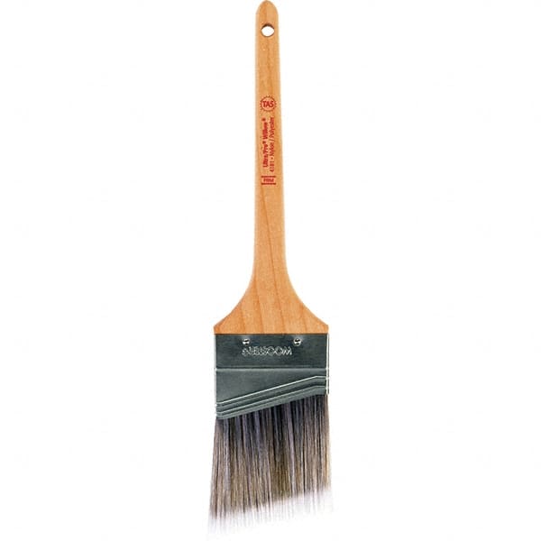 Wooster Brush - 2-1/2" Angled Nylon/Polyester Sash Brush - 2-11/16" Bristle Length, 8" Maple Rattail Handle - A1 Tooling