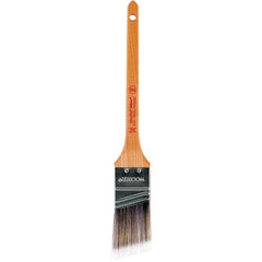 Wooster Brush - 1-1/2" Angled Nylon/Polyester Sash Brush - 2-3/16" Bristle Length, 8" Maple Rattail Handle - A1 Tooling