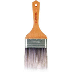 Wooster Brush - 3" Flat Nylon/Polyester Varnish Brush - 3-7/16" Bristle Length, 5-1/2" Maple Beavertail Handle - A1 Tooling