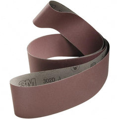 3M - 2" Wide x 132" OAL, 400 Grit, Aluminum Oxide Abrasive Belt - Aluminum Oxide, Coated, Cloth Backing, Series 302D - A1 Tooling