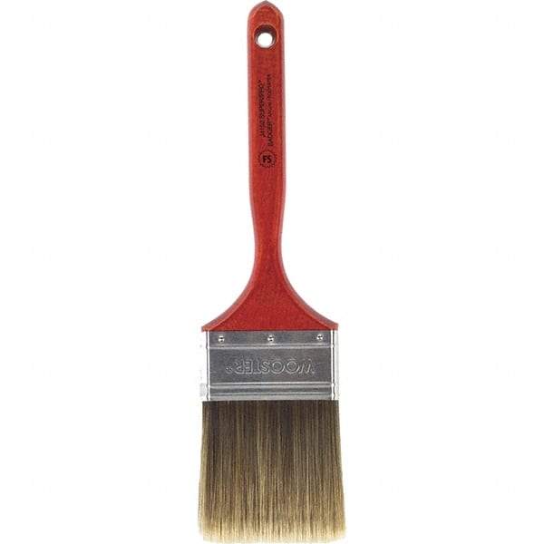 Wooster Brush - 3" Flat Nylon/Polyester Sash Brush - 3-3/16" Bristle Length, 7-3/16" Wood Fluted Handle - A1 Tooling