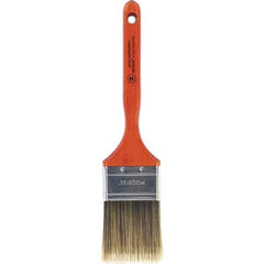 Wooster Brush - 2-1/2" Flat Nylon/Polyester Sash Brush - 2-15/16" Bristle Length, 7-3/16" Wood Fluted Handle - A1 Tooling