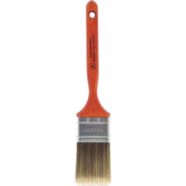 Wooster Brush - 2" Flat Nylon/Polyester Sash Brush - 2-11/16" Bristle Length, 7-3/16" Wood Fluted Handle - A1 Tooling