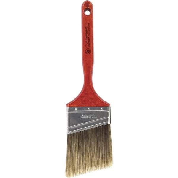 Wooster Brush - 3" Angled Nylon/Polyester Sash Brush - 3-3/16" Bristle Length, 7-3/16" Wood Fluted Handle - A1 Tooling