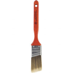 Wooster Brush - 1-1/2" Angled Nylon/Polyester Sash Brush - 2-7/16" Bristle Length, 7-3/16" Wood Fluted Handle - A1 Tooling