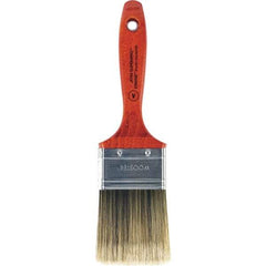 Wooster Brush - 2-1/2" Flat Nylon/Polyester Varnish Brush - 2-15/16" Bristle Length, 5-1/2" Wood Beavertail Handle - A1 Tooling