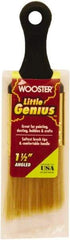 Wooster Brush - 1-1/2" Flat Synthetic General Purpose Paint Brush - 2-3/16" Bristle Length, 2-1/2" Plastic Short Handle - A1 Tooling