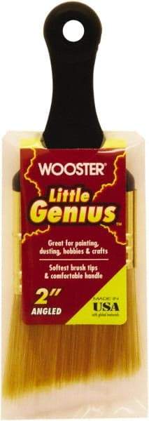 Wooster Brush - 2" Flat Synthetic General Purpose Paint Brush - 2-3/16" Bristle Length, 2-1/2" Plastic Short Handle - A1 Tooling