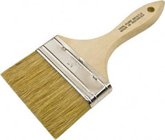 Wooster Brush - 4" Flat Hog Chip Brush - 2" Bristle Length, 5-3/4" Wood Beavertail Handle - A1 Tooling