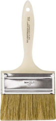 Wooster Brush - 4" Flat Hog Chip Brush - 1-15/16" Bristle Length, 5-5/8" Plastic Beavertail Handle - A1 Tooling