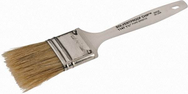 Wooster Brush - 1-1/2" Flat Hog Chip Brush - 1-11/16" Bristle Length, 4-5/8" Plastic Beavertail Handle - A1 Tooling