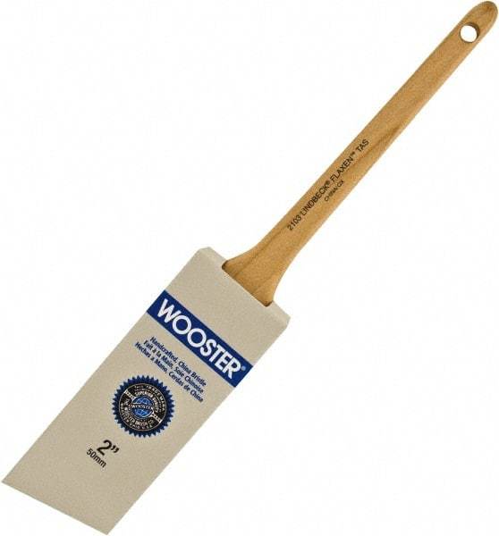 Wooster Brush - 2" Angled Hog Sash Brush - 2-3/16" Bristle Length, 8" Maple Rattail Handle - A1 Tooling