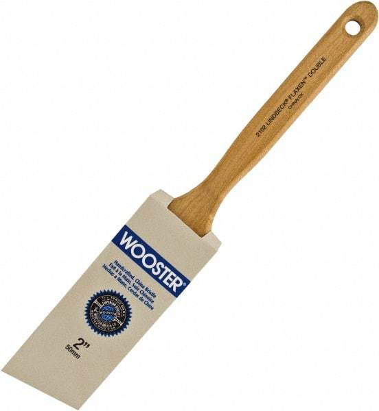 Wooster Brush - 2" Angled Hog Sash Brush - 2-11/16" Bristle Length, 7-7/8" Maple Fluted Handle - A1 Tooling