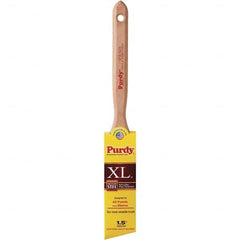 Purdy - 1-1/2" Angled Synthetic Trim Brush - 2-7/16" Bristle Length, 2-7/16" Wood Fluted Handle - A1 Tooling