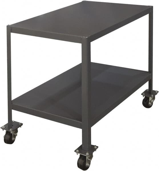 Durham - Mobile Work Bench - Steel, Gray, 48" Long x 24" Deep x 30" High - A1 Tooling