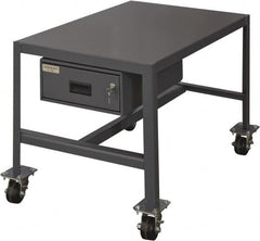 Durham - Machine Work Table with Drawer - Steel, Gray, 48" Long x 24" Deep x 24" High - A1 Tooling