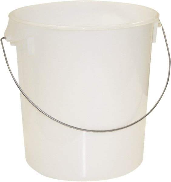 Rubbermaid - Round, White Polyethylene Food Storage Container - 14" High x 13.1" Wide - A1 Tooling