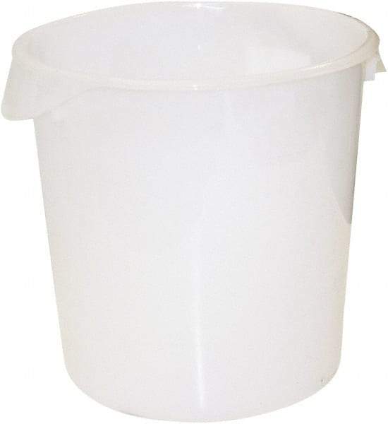 Rubbermaid - Round, White Polyethylene Food Storage Container - 14" High x 13.1" Wide - A1 Tooling