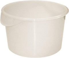 Rubbermaid - Round, White Polyethylene Food Storage Container - 8.1" High x 13.1" Wide - A1 Tooling