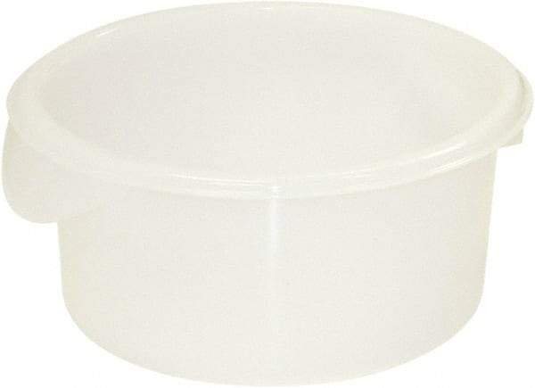 Rubbermaid - Round, White Polyethylene Food Storage Container - 7.6" High x 10" Wide - A1 Tooling