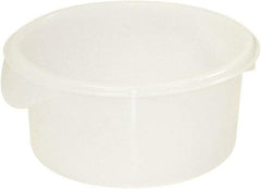 Rubbermaid - Round, White Polyethylene Food Storage Container - 7.6" High x 10" Wide - A1 Tooling