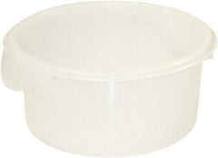 Rubbermaid - Round, White Polypropylene & Polyethylene Food Storage Container - 7.8" High x 8-1/2" Wide - A1 Tooling