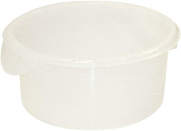 Rubbermaid - Round, White Polyethylene Food Storage Container - 4" High x 8-1/2" Wide - A1 Tooling