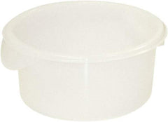 Rubbermaid - Round, White Polyethylene Food Storage Container - 4" High x 8-1/2" Wide - A1 Tooling