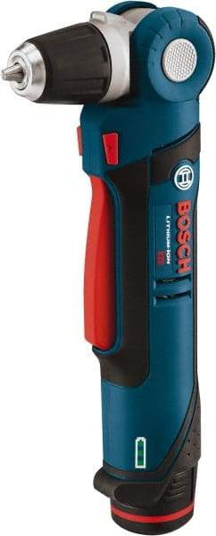 Bosch - 12 Volt 3/8" Chuck Right Angle Handle Cordless Drill - 0-1300 RPM, Reversible, 1 Lithium-Ion Battery Included - A1 Tooling