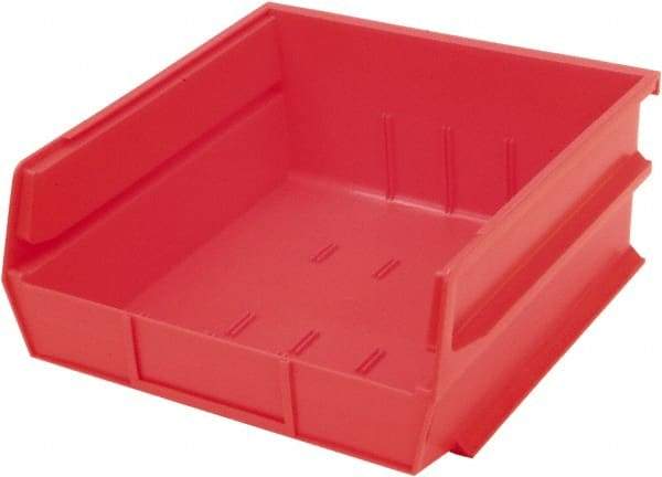 Triton - 10-7/8" Deep, Red Polypropylene Hopper Stacking Bin - 5" High x 11" Wide x 10-7/8" Long - A1 Tooling