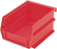 Triton - 5-3/8" Deep, Red Polypropylene Hopper Stacking Bin - 3" High x 4-1/8" Wide x 5-3/8" Long - A1 Tooling