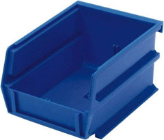 Triton - 5-3/8" Deep, Blue Polypropylene Hopper Stacking Bin - 3" High x 4-1/8" Wide x 5-3/8" Long - A1 Tooling