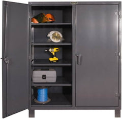 Durham - 8 Shelf Locking Storage Cabinet - Steel, 48" Wide x 24" Deep x 78" High, Gray - A1 Tooling