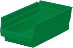 Akro-Mils - 11-5/8" Deep, Green Hopper Shelf Bin - 4" High x 6-5/8" Wide x 11-5/8" Long - A1 Tooling