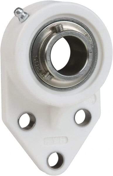 Value Collection - 3/4" ID, 4-1/4" OAL x 1-5/16" OAH 3 Bolt Flange Mounted Bearing - 1,495 Lb Static Cap, 2,877 Lb Dyn Cap, 1-1/2" Btw Mnt Hole Ctrs, 39/64" Base-to-Ctr Ht, Thermoplastic - A1 Tooling