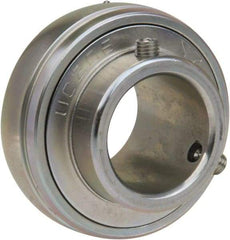 Value Collection - 1-3/16" ID x 2.441" OD, 4,383 Lb Dynamic Capacity, Ball Bearing Insert Insert Bearing - Zinc Chromate Plated Steel Insert, 3/4" Race Width, 2,540 Lb Static Capacity - A1 Tooling