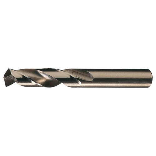 #12 RHS / RHC HSS-CO 8% (M42) 135 Degree Split Point Heavy Duty Cobalt Screw Machine Drill - Straw / Gold Oxide - Exact Industrial Supply