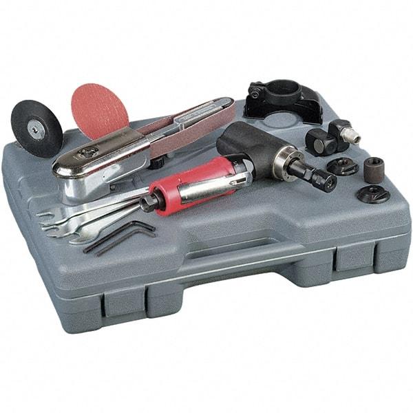 Autobrade Red - Pneumatic Multi Tool Kit - 20,000 RPM, 1/4 NPT Inlet - A1 Tooling