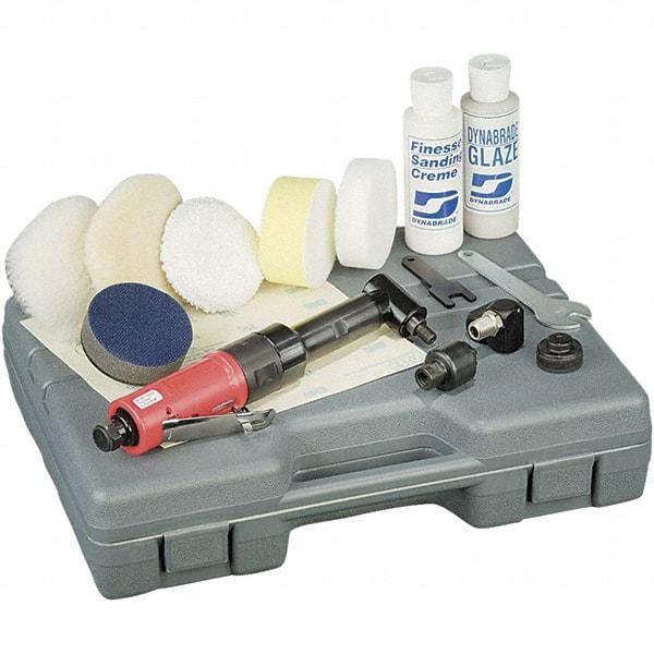 Autobrade Red - 0.4 hp, 2,300 RPM Finishing Sander - 28 CFM Air Consumption, 6.21 bar Air Pressure, 1/4 NPT Inlet - A1 Tooling