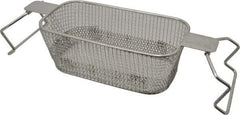 CREST ULTRASONIC - Stainless Steel Parts Washer Basket - 88.9mm High x 127mm Wide x 228.6mm Long, Use with Ultrasonic Cleaners - A1 Tooling