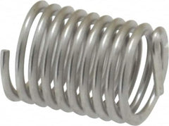 Heli-Coil - M5x0.80 Metric Coarse, 10mm OAL, Free Running Helical Insert - 9-5/8 Free Coils, Tanged, 304 Stainless Steel, Bright Finish, 2D Insert Length - Exact Industrial Supply